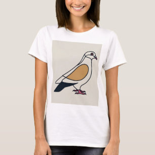 Three-Tone Pigeon Vector Art T-Shirt