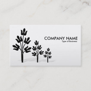 Three Trees - Black and White Business Card
