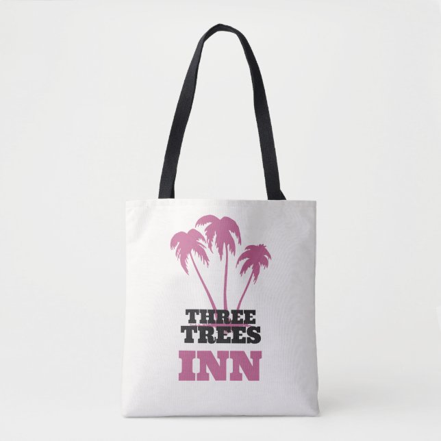 Three Trees Inn (black) Tote Bag (Front)