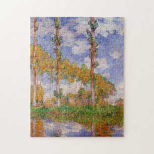 Three Trees Summer Monet Fine Art Jigsaw Puzzle