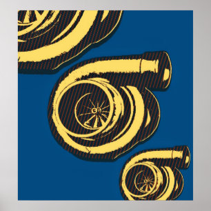 Three Turbos Poster