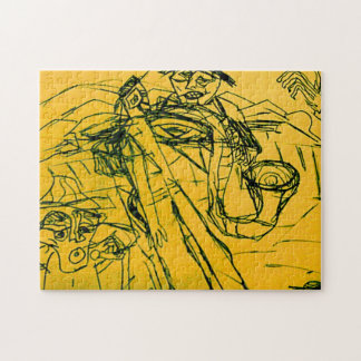 THREE TWISTED MUSICIANS JIGSAW PUZZLE
