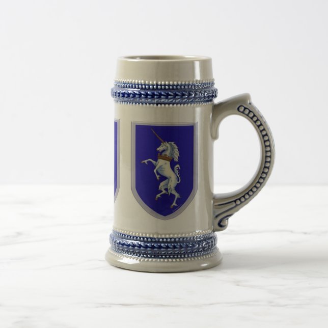 Three Unicorns Shields Beer Stein (Right)