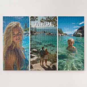 Three Vertical Strip Boho Photo 20x30 Jigsaw Puzzle