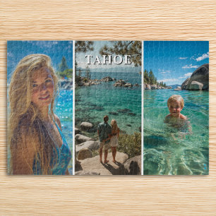 Three Vertical Strip Boho Photo 20x30 Jigsaw Puzzle