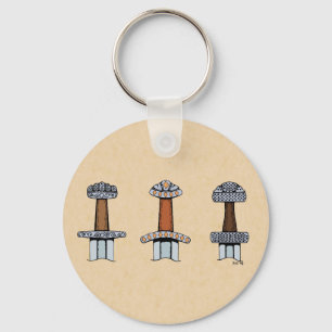 Three Viking Sword Hilts Keychain