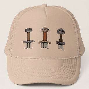 Three Viking Sword Hilts Trucker Hat