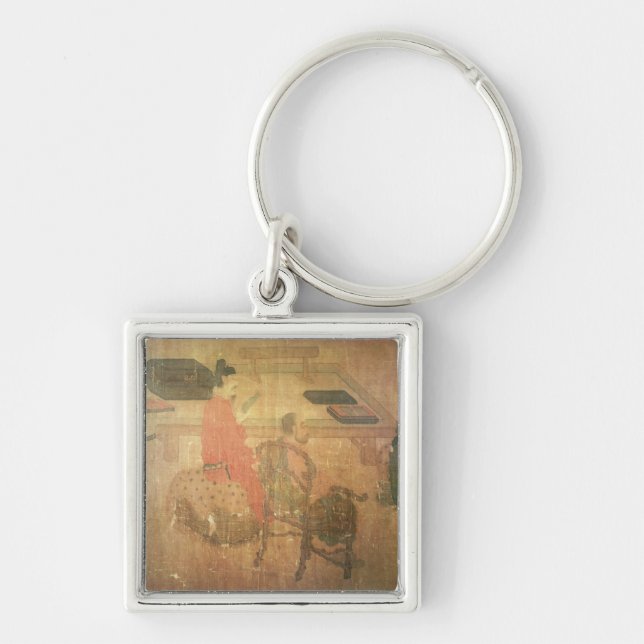 Three Well-Read Men from Lieou-Li T'ang Keychain (Front)
