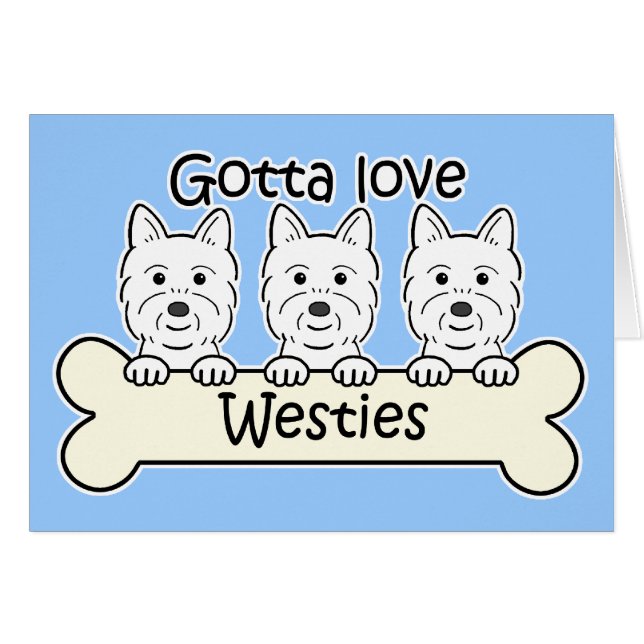 Three Westies (Front Horizontal)