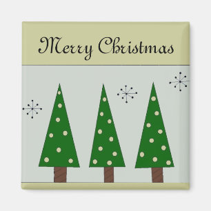 Three Whimsical Trees Magnet