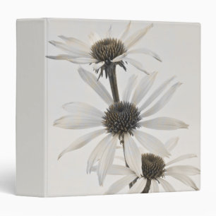 Three White Cone Flowers Binder