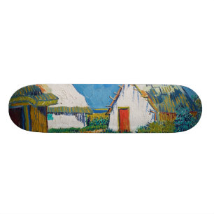 Three White Cottages in Saintes-Maries by Vincent Skateboard