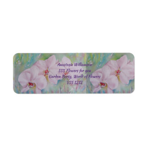 THREE WHITE ORCHIDS RETURN ADDRESS