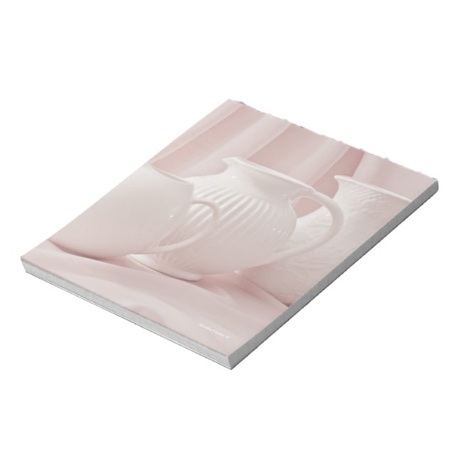 Three White Pitchers Note Pad (Rotated)