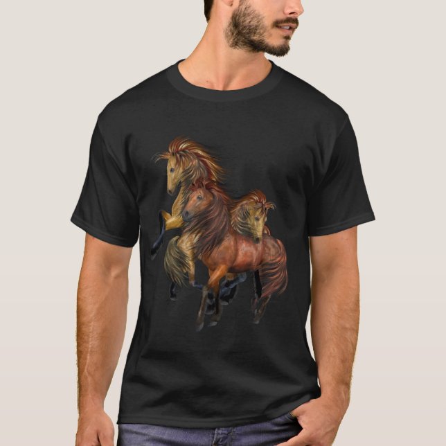 Three Wild Stallions Shirt (Front)