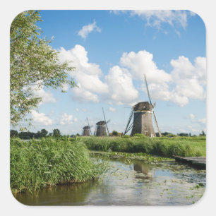 Three windmills and a canal sticker