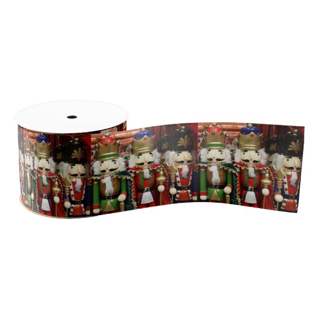 Three Wise Crackers - Nutcracker Soldiers Grosgrain Ribbon (Spool)