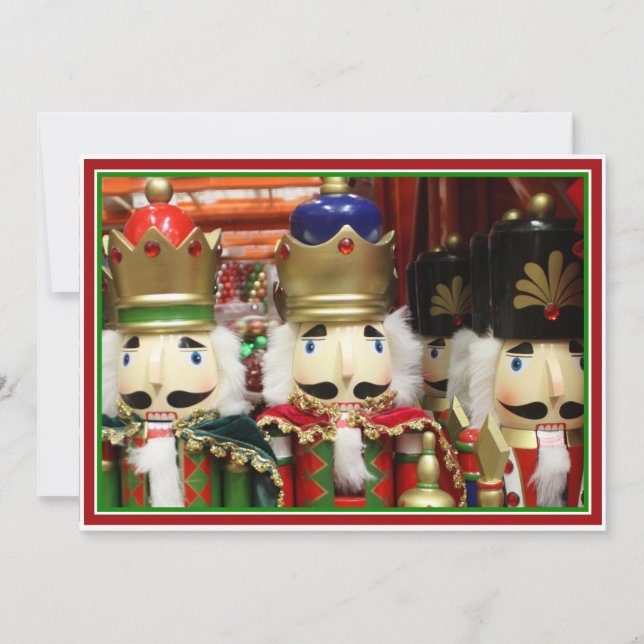 Three Wise Crackers - Nutcracker Soldiers Invitation (Front)