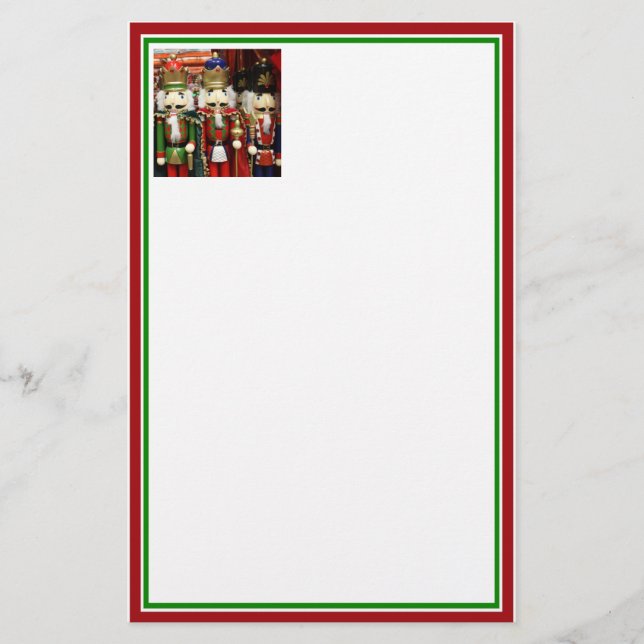 Three Wise Crackers - Nutcracker Soldiers Stationery (Front)