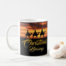 Three Wise Kings Desert Sunset Christmas Blessings