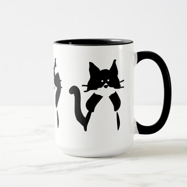 Three Wise Kitties Mug (Right)