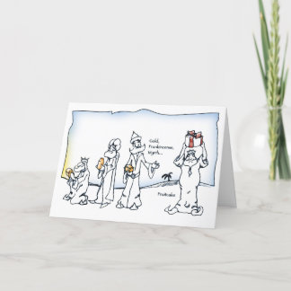 Three Wise Men and a Fruitcake Card