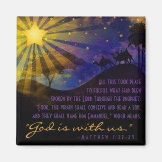 Three Wise Men Bible Verse Fridge Magnet