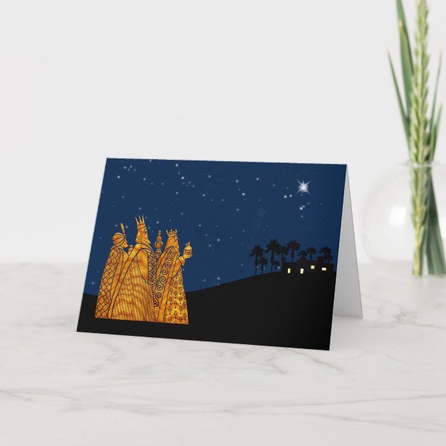 Three Wise Men Christmas Card (Front)