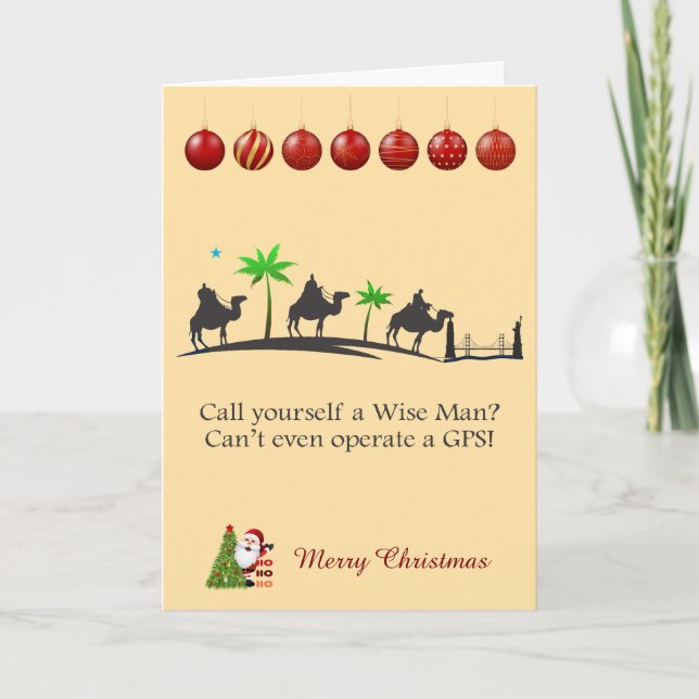 Three wise men Christmas Card (Front)