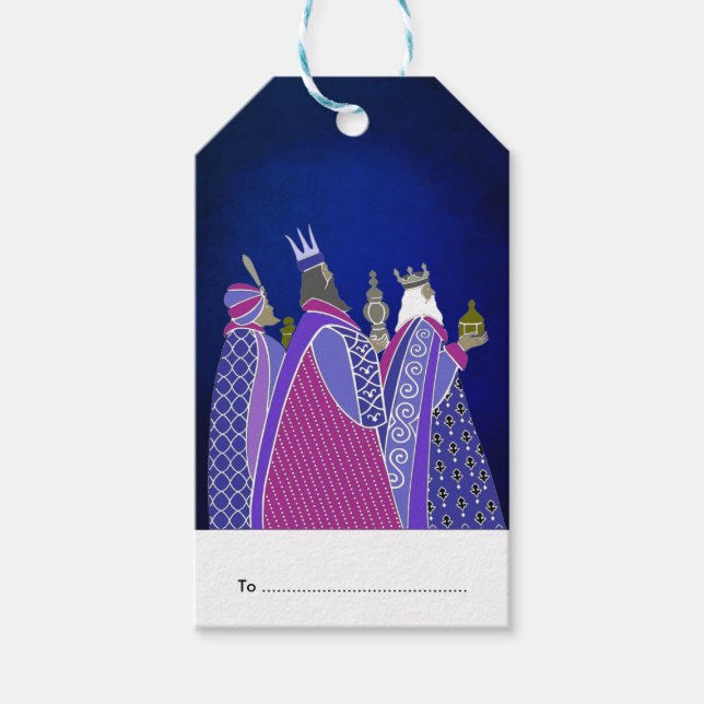 Three Wise Men Christmas Gift Tags (Front)