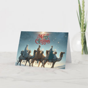 Three Wise Men Christmas Holiday Card