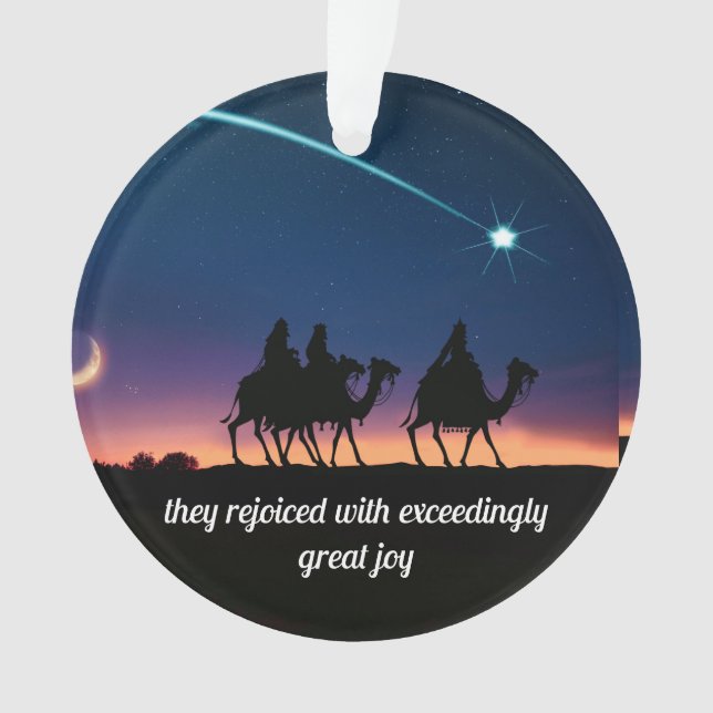 Three Wise Men Christmas Ornament (Front)