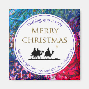 Three Wise Men   CHRISTMAS STARS   Scripture Magnet