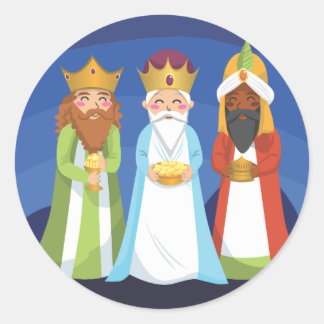Three Wise Men Classic Round Sticker