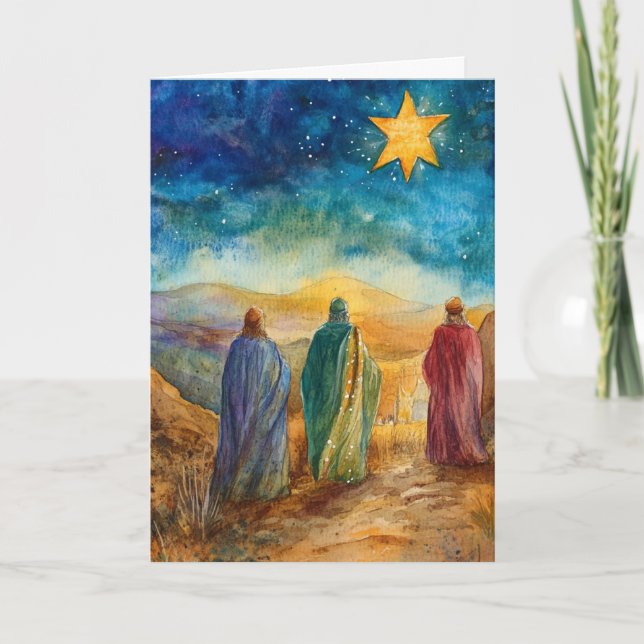 Three Wise Men Follow Star Card (Front)