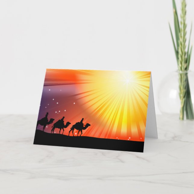 Three Wise Men Greeting Cards (Front)