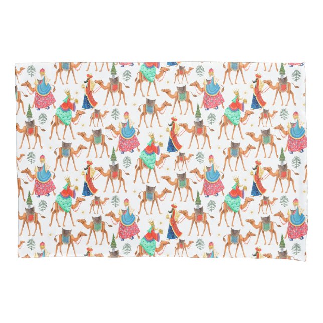 Three wise men kings & camels all-over print pillowcase (Front)