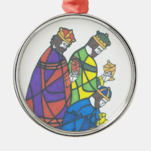 Three Wise Men Metal Ornament