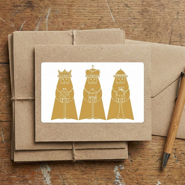 Three Wise Men Modern Nativity Kings Sticker (Creator Uploaded)