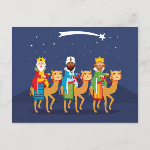 Three Wise Men On Camel Postcard