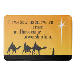 Three Wise Men Religious Christmas Doormat Bath Mat