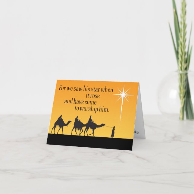 Three Wise Men Star of Bethlehem Christmas Holiday (Front)