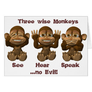 three wise monkeys