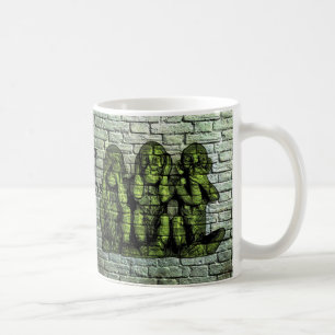 Three Wise Monkeys Graffiti Mug