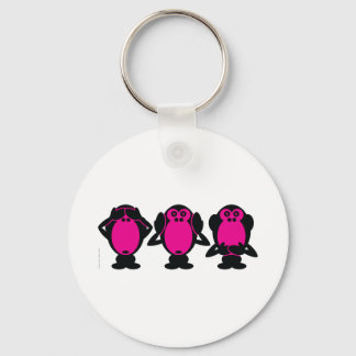 Three Wise Monkeys Keychain