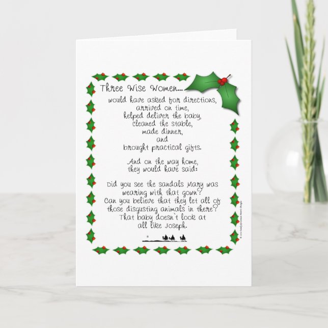 Three Wise Women Christmas Card (Front)