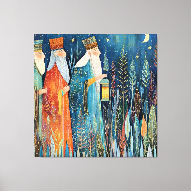 Three Wisemen, Nativity Story, Canvas Print (Front)