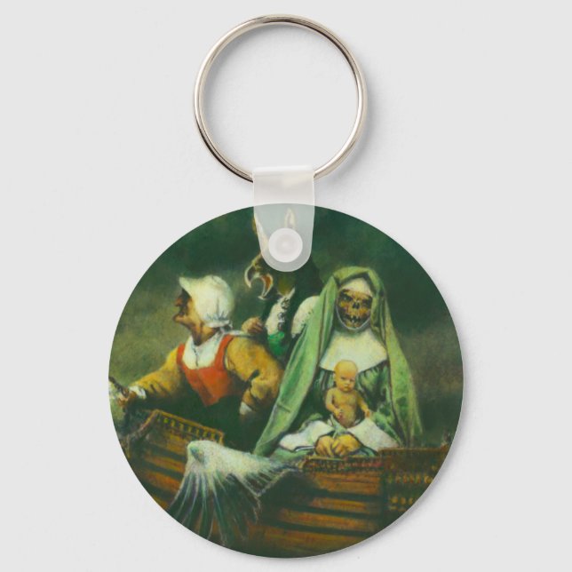 Three Witches Design Keychain (Front)