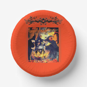 Three Witches Party Paper Bowl art Paper Plate