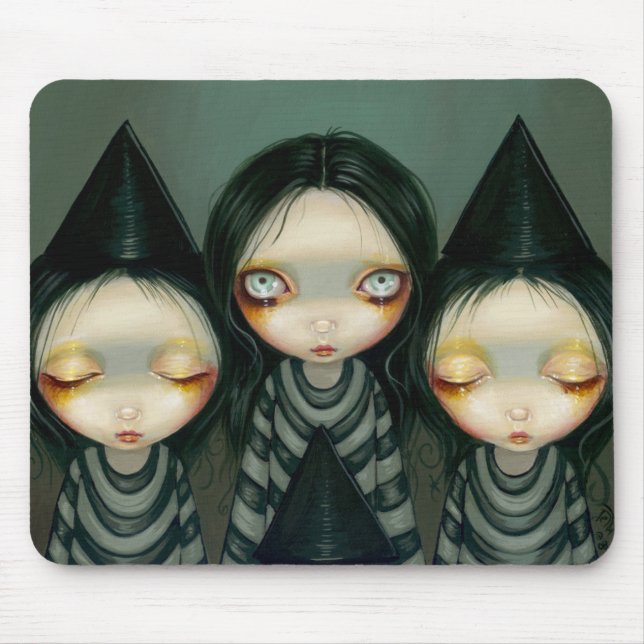 Three Witchy Sisters Mouse Pad (Front)